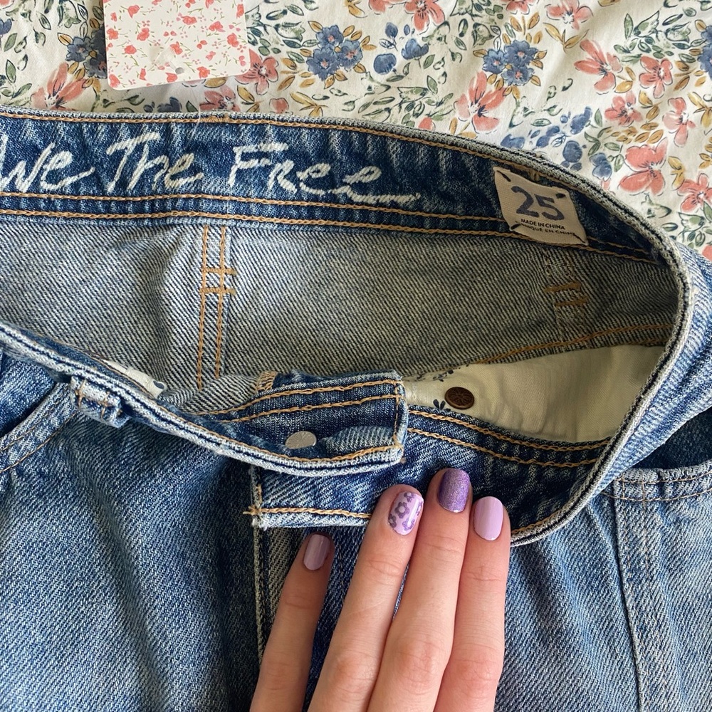 NWT Free People Denim Midi Skirt - Picture 4 of 5